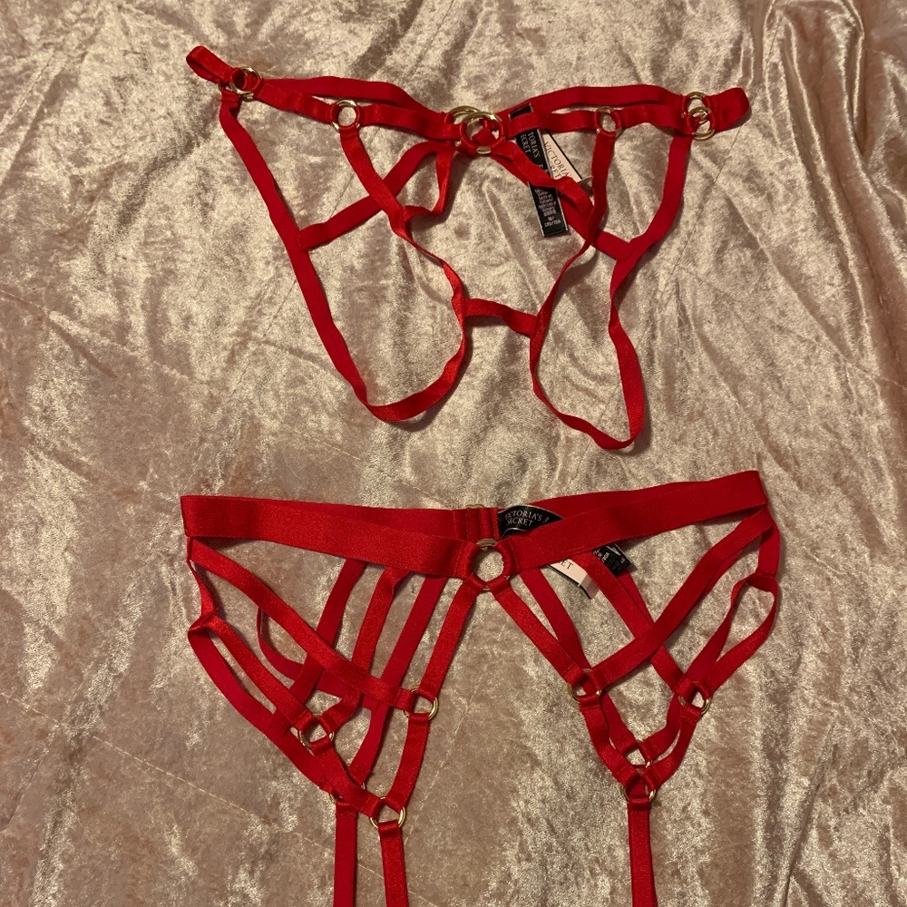 Victoria’s Secret garter and panty set